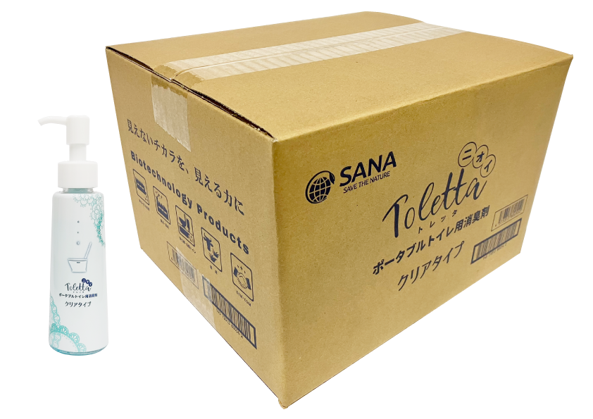 ニオイToletta ポータブルトイレ用消臭剤 クリアタイプ　110ml×30本