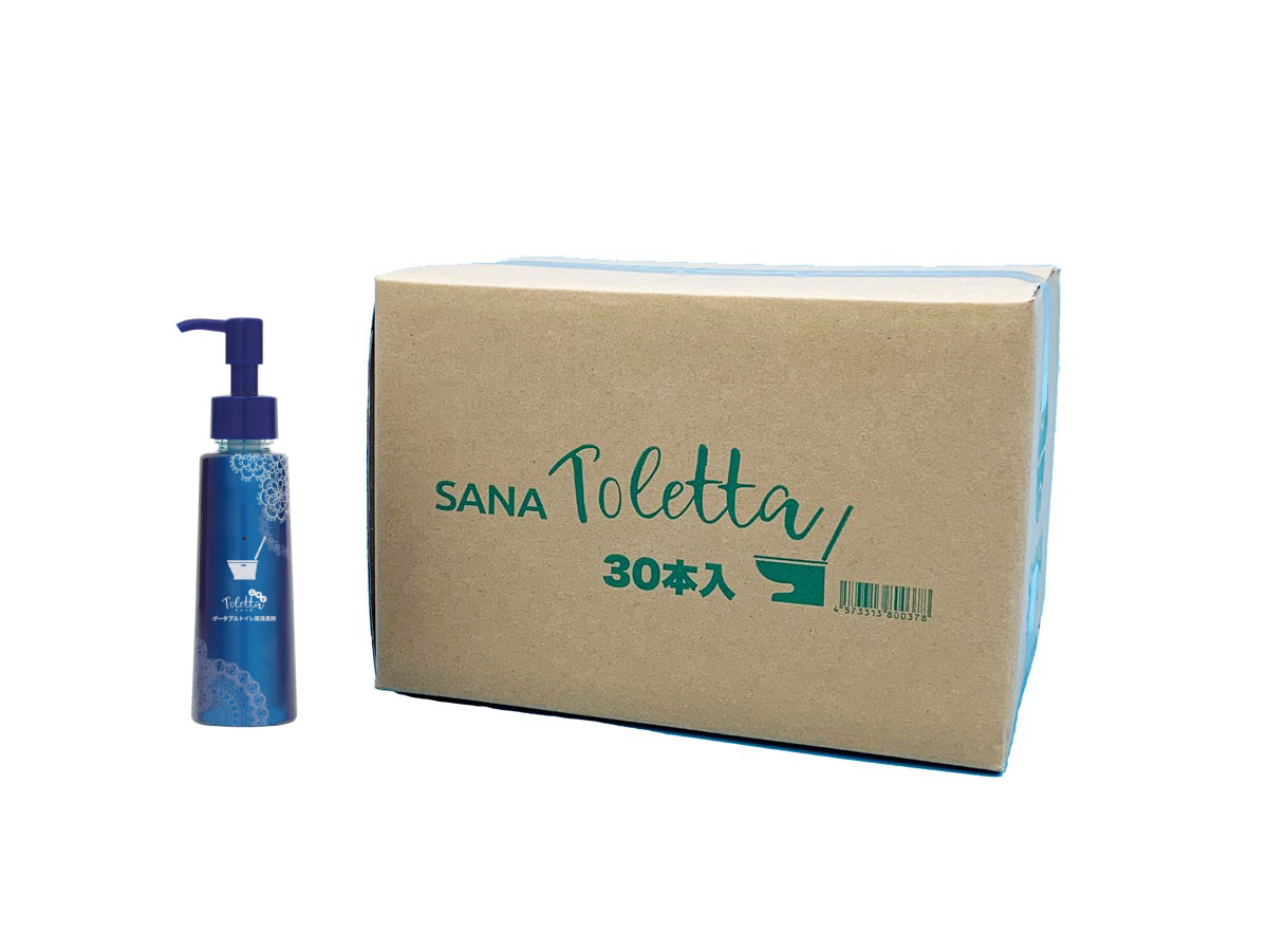 ニオイToletta ポータブルトイレ用消臭剤 ブルータイプ　110ml×30本